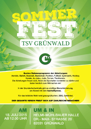 Plakat TSV Sommerfest