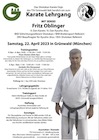 Teaser Karatelehrgang mit Fritz Oblinger in Grünwald